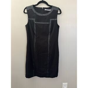 Marc New York by Andrew Marc Sleeveless Sheath Dress in Black SZ 10